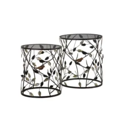 Duo De Tables D'appoint Métal/Verre - OHIA