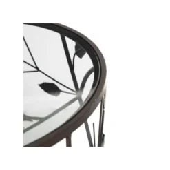 Duo De Tables D'appoint Métal/Verre - OHIA 13 Duo De Tables D'appoint Métal/Verre - OHIA -Pas Cher Mobiliora Magasin table basse 17628113