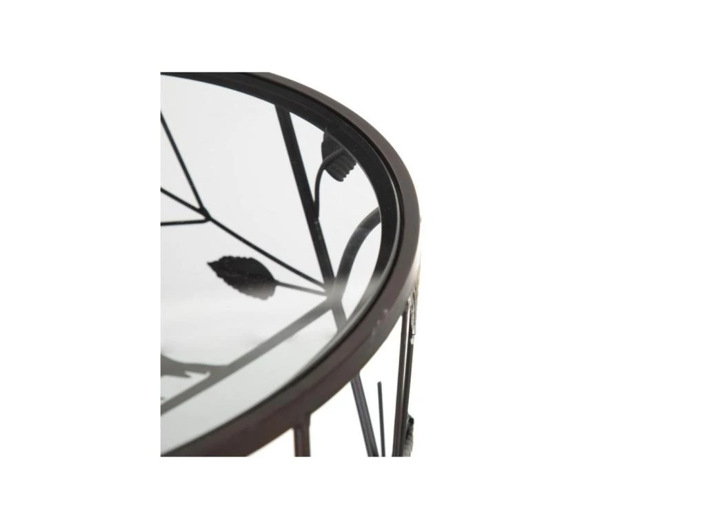 Duo De Tables D'appoint Métal/Verre - OHIA 8 Duo De Tables D'appoint Métal/Verre - OHIA – Image 6