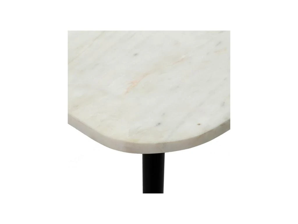 Table D'appoint Marbre Blanc/Métal Noir - PINOT 5 Table D'appoint Marbre Blanc/Métal Noir - PINOT – Image 3