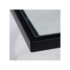 Table Basse Carrée Marbre/Verre/Blanc - DONNA -Pas Cher Mobiliora Magasin table basse 17636161