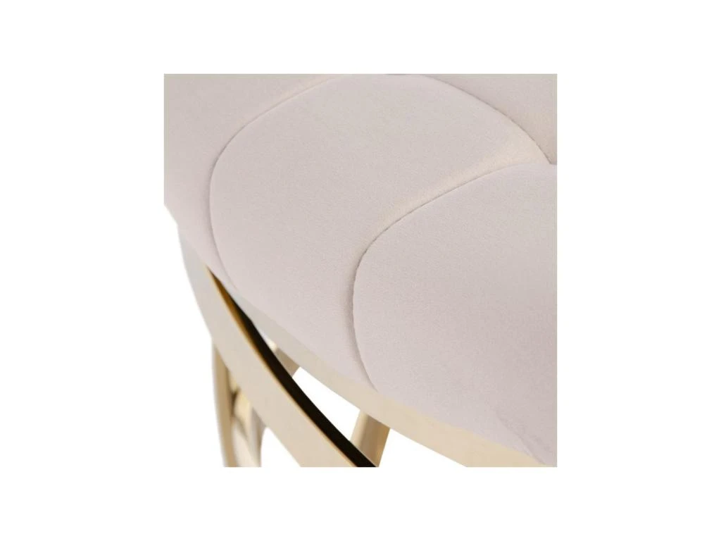 Table Basse Ronde Métal Doré/Taupe - MADIE 5 Table Basse Ronde Métal Doré/Taupe - MADIE – Image 3