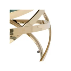 Table Basse Ronde Métal Doré/Taupe - MADIE 13 Table Basse Ronde Métal Doré/Taupe - MADIE -Pas Cher Mobiliora Magasin table basse 17636177