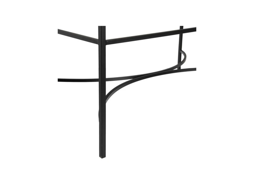 Table Basse Rectangulaire Verre/Métal Noir- EMILIO 8 Table Basse Rectangulaire Verre/Métal Noir- EMILIO – Image 6