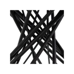 Table Basse Ronde Métal Noir/Verre - ANITA -Pas Cher Mobiliora Magasin table basse 17786597