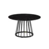 Table Basse Ronde Effet Marbre Noir - RAYMONDE 2 Table Basse Ronde Effet Marbre Noir - RAYMONDE -Pas Cher Mobiliora Magasin table basse 17786603