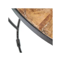 Tables Basses Gigognes Rondes Bois Brut/Métal - MAYAL -Pas Cher Mobiliora Magasin table basse 17786741