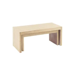 Tables Basses Gigognes Bois Naturel - APISTOU
