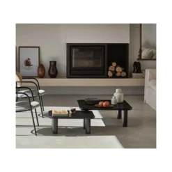 Tables Basses Gigognes Rectangulaire Bois Noir - TEULAT JEUGO -Pas Cher Mobiliora Magasin table basse 17999955