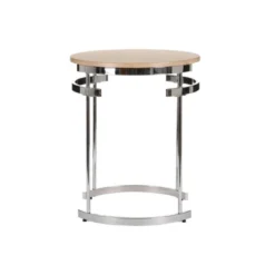 Table D'appoint Ronde Bois/Métal - ELICANE