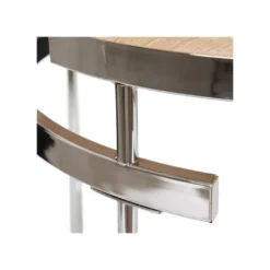 Table D'appoint Ronde Bois/Métal - ELICANE -Pas Cher Mobiliora Magasin table basse 18001945