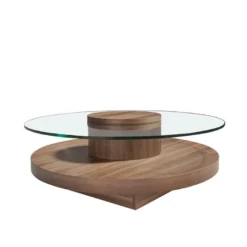 Table Basse En Verre De Noyer 2052 ANGEL CERDA -Pas Cher Mobiliora Magasin table basse 18428151