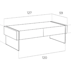Table Basse En Bois De Noyer Et Verre 2050 ANGEL CERDA -Pas Cher Mobiliora Magasin table basse 18428401