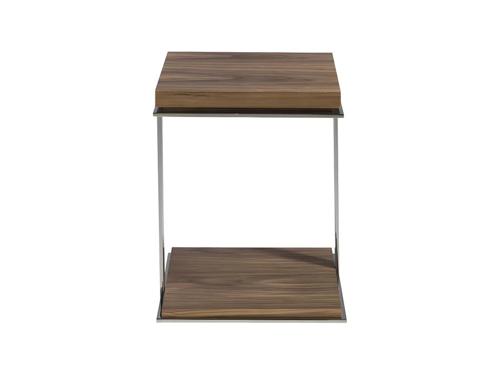 Table D'angle De Noyer Et Acier 2038 ANGEL CERDA 4 Table D'angle De Noyer Et Acier 2038 ANGEL CERDA – Image 2