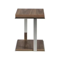 Table D'angle De Noyer Et Acier 2038 ANGEL CERDA 17 Table D'angle De Noyer Et Acier 2038 ANGEL CERDA -Pas Cher Mobiliora Magasin table basse 18436363