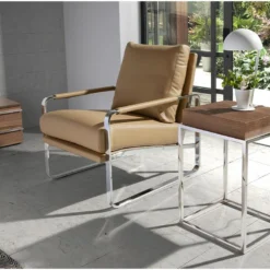 Table D'angle En Bois De Noyer Et Acier 2051 ANGEL CERDA -Pas Cher Mobiliora Magasin table basse 18436397