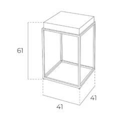 Table D'angle En Bois De Noyer Et Acier 2051 ANGEL CERDA -Pas Cher Mobiliora Magasin table basse 18436401