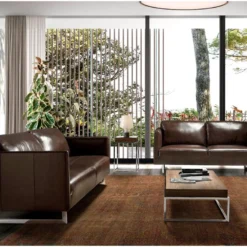 Table D'angle En Bois De Noyer Et Acier 2051 ANGEL CERDA -Pas Cher Mobiliora Magasin table basse 18436407