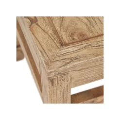 Table D'appoint Carrée Bois Massif Clair - LAINA 11 Table D'appoint Carrée Bois Massif Clair - LAINA -Pas Cher Mobiliora Magasin table basse 18456011