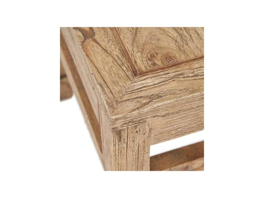 Table D'appoint Carrée Bois Massif Clair - LAINA 6 Table D'appoint Carrée Bois Massif Clair - LAINA – Image 4