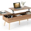 Table Basse Relevable Avec 2 Plateau Relevables Et 2 Compartiments Cachés -Pas Cher Mobiliora Magasin table basse 18802833