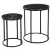 Ensemble De Tables D'appoint 2 Pcs Noir -Pas Cher Mobiliora Magasin table basse 19133421