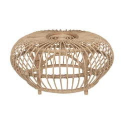 Table Basse En Rotin D 73 X H 39 Cm