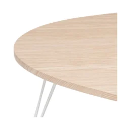 Table Basse En Bois Et Pieds En Métal Blanc 112 X 80 X H 40 Cm -Pas Cher Mobiliora Magasin table basse 19159463