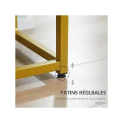 Bout De Canapé Guéridon AUGUSTUS Blanc Et Doré -Pas Cher Mobiliora Magasin table basse 19186061