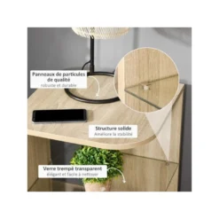 Guéridon Bout De Canapé MIRANDA Aspect Bois 13 Guéridon Bout De Canapé MIRANDA Aspect Bois -Pas Cher Mobiliora Magasin table basse 19186117