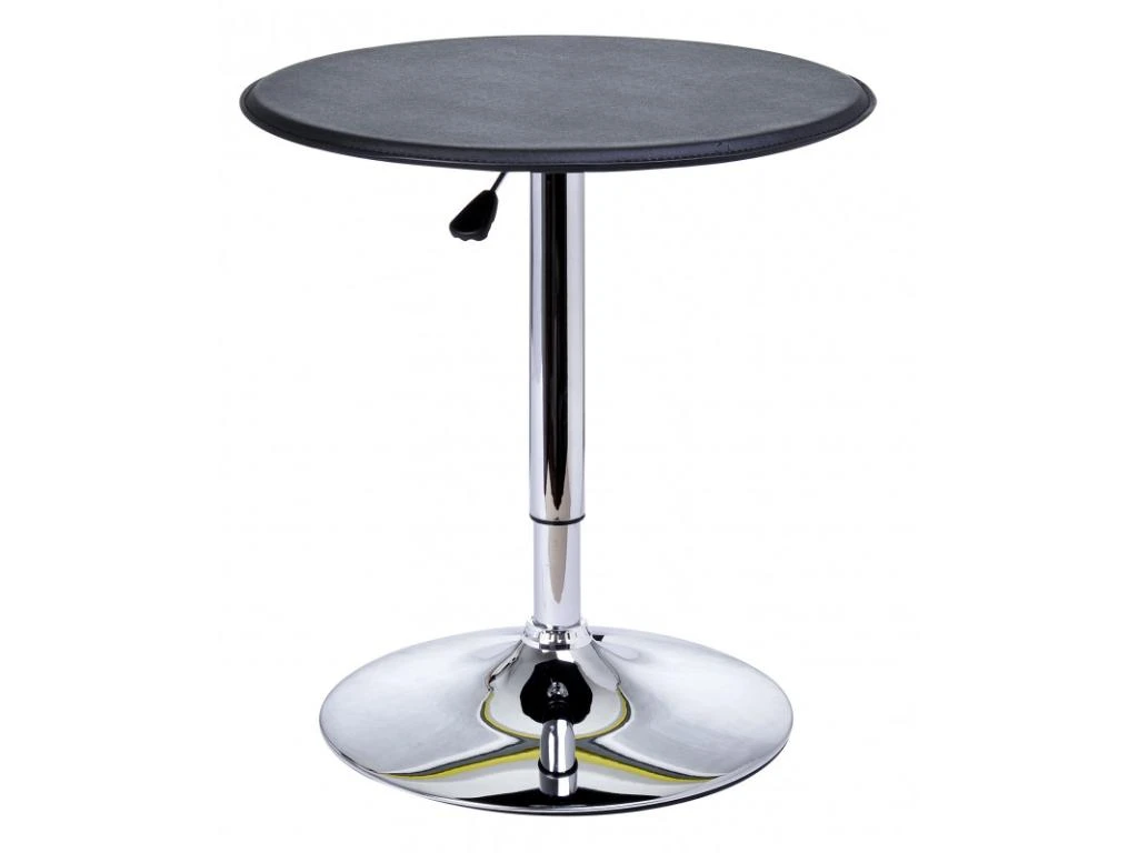 Table De Bar Contemporain Hauteur Réglable LUXURA Noir 4 Table De Bar Contemporain Hauteur Réglable LUXURA Noir – Image 2