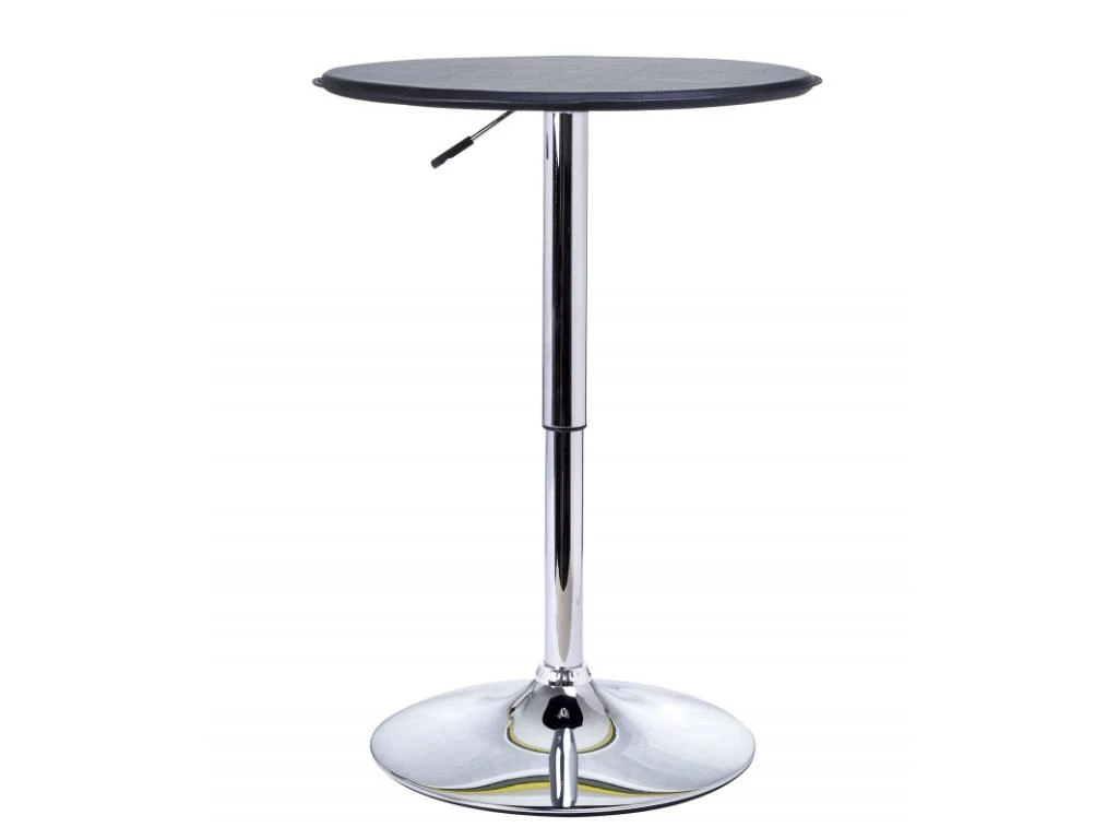 Table De Bar Contemporain Hauteur Réglable LUXURA Noir 7 Table De Bar Contemporain Hauteur Réglable LUXURA Noir – Image 5