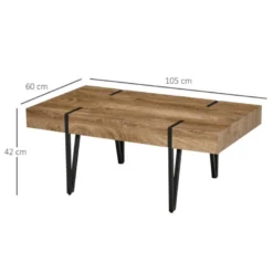 Table Basse Vintage ALRIC Bois De Bastaing -Pas Cher Mobiliora Magasin table basse 19186299