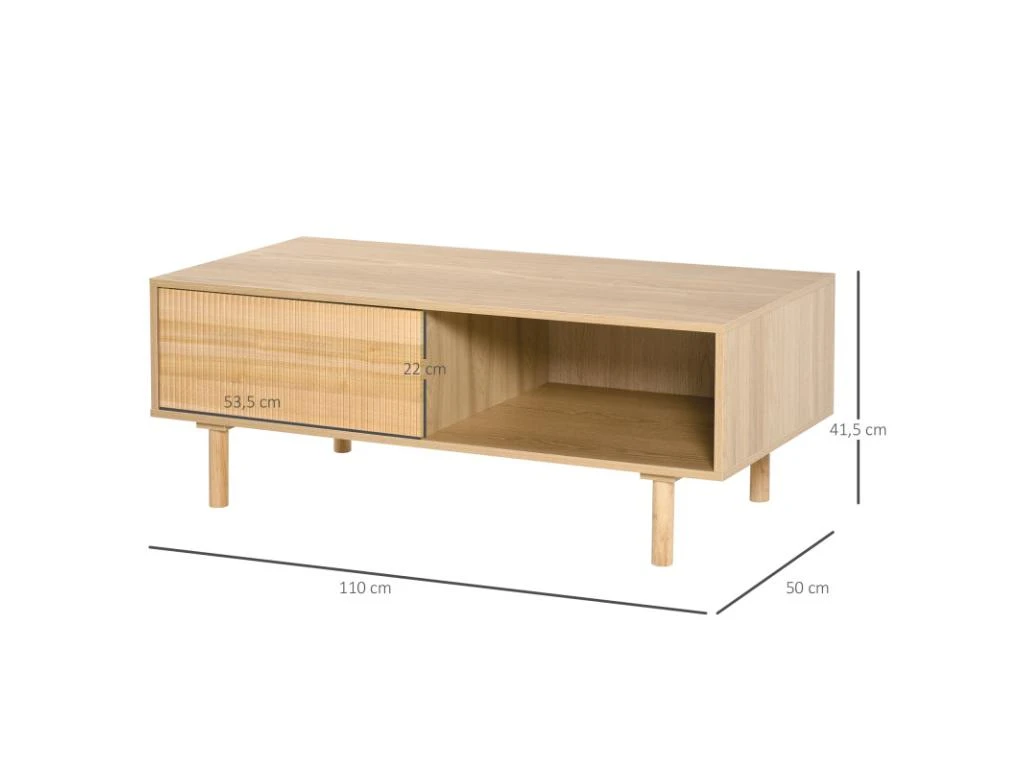 Table Basse Design ROBBIE Urban Craft Bois Clair 5 Table Basse Design ROBBIE Urban Craft Bois Clair – Image 3