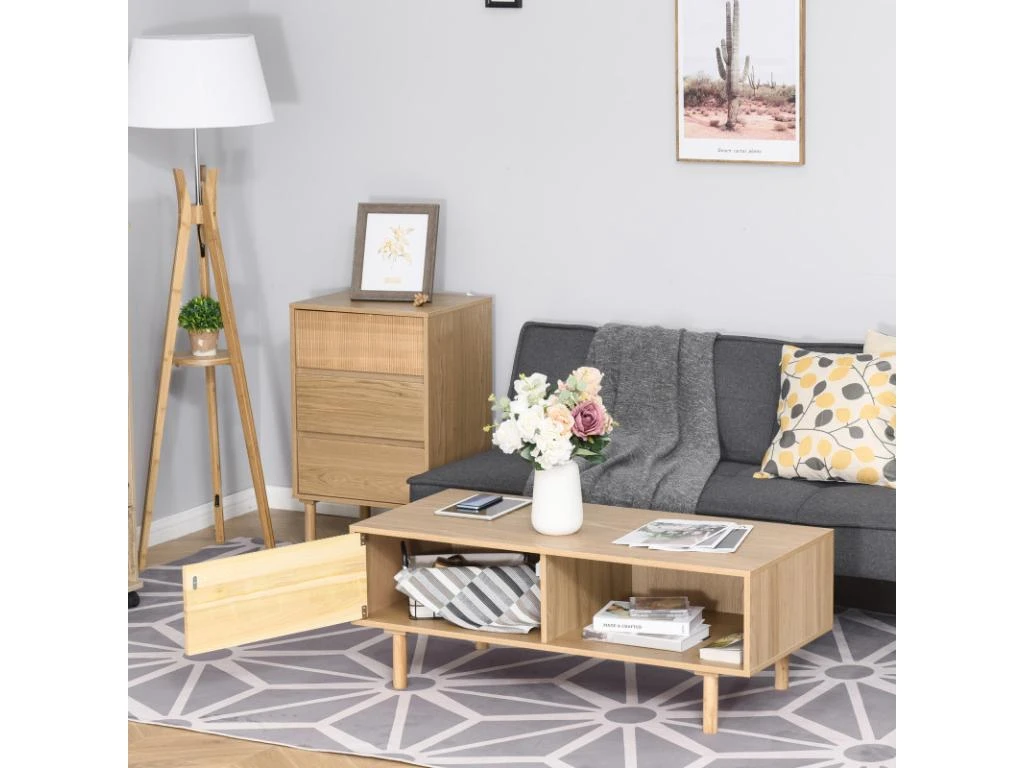 Table Basse Design ROBBIE Urban Craft Bois Clair 7 Table Basse Design ROBBIE Urban Craft Bois Clair – Image 5