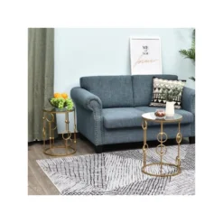 Lot De 2 Tables Gigognes GATSBY Dorées 15 Lot De 2 Tables Gigognes GATSBY Dorées -Pas Cher Mobiliora Magasin table basse 19186339