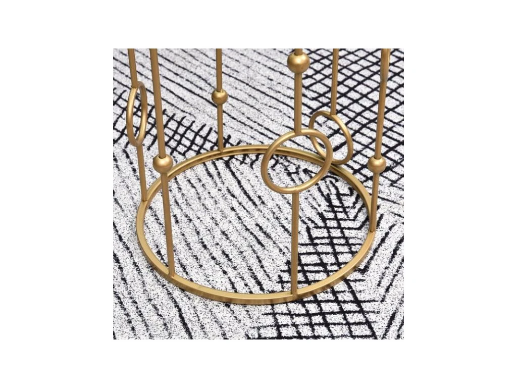 Lot De 2 Tables Gigognes GATSBY Dorées 11 Lot De 2 Tables Gigognes GATSBY Dorées – Image 9