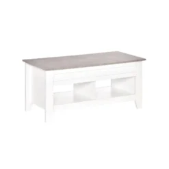 Table Basse Relevable ULYSSE Blanc Et Aspect Marbre -Pas Cher Mobiliora Magasin table basse 19186405