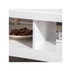 Table Basse Relevable ULYSSE Blanc Et Aspect Marbre -Pas Cher Mobiliora Magasin table basse 19186411