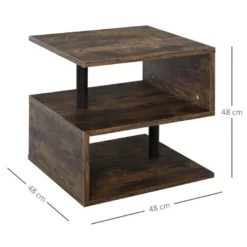 Table Basse Contemporaine SILVIO Bois Et Noir 9 Table Basse Contemporaine SILVIO Bois Et Noir -Pas Cher Mobiliora Magasin table basse 19186453