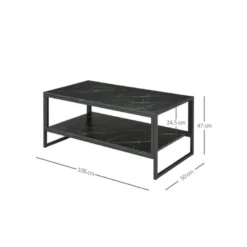 Table Basse JULIUS Noire -Pas Cher Mobiliora Magasin table basse 19186723