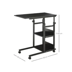 Table De Lit Réglable NANNY Noire -Pas Cher Mobiliora Magasin table basse 19186741