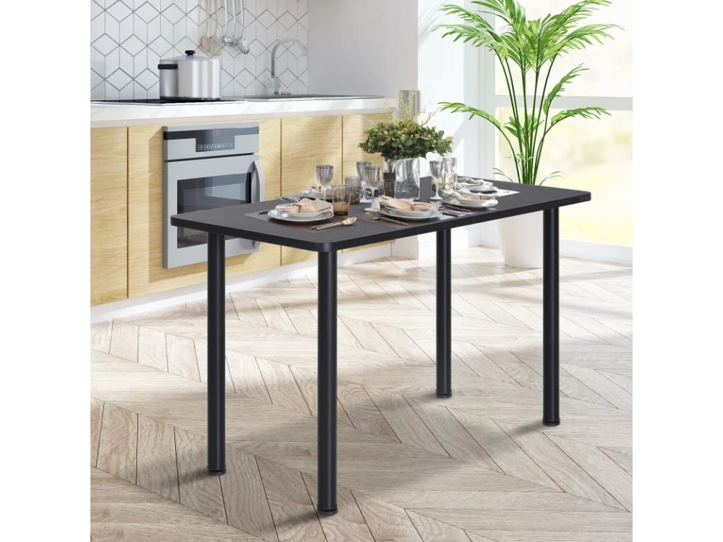 Table à Manger 4 Personnes PAULO Noire 4 Table à Manger 4 Personnes PAULO Noire – Image 2