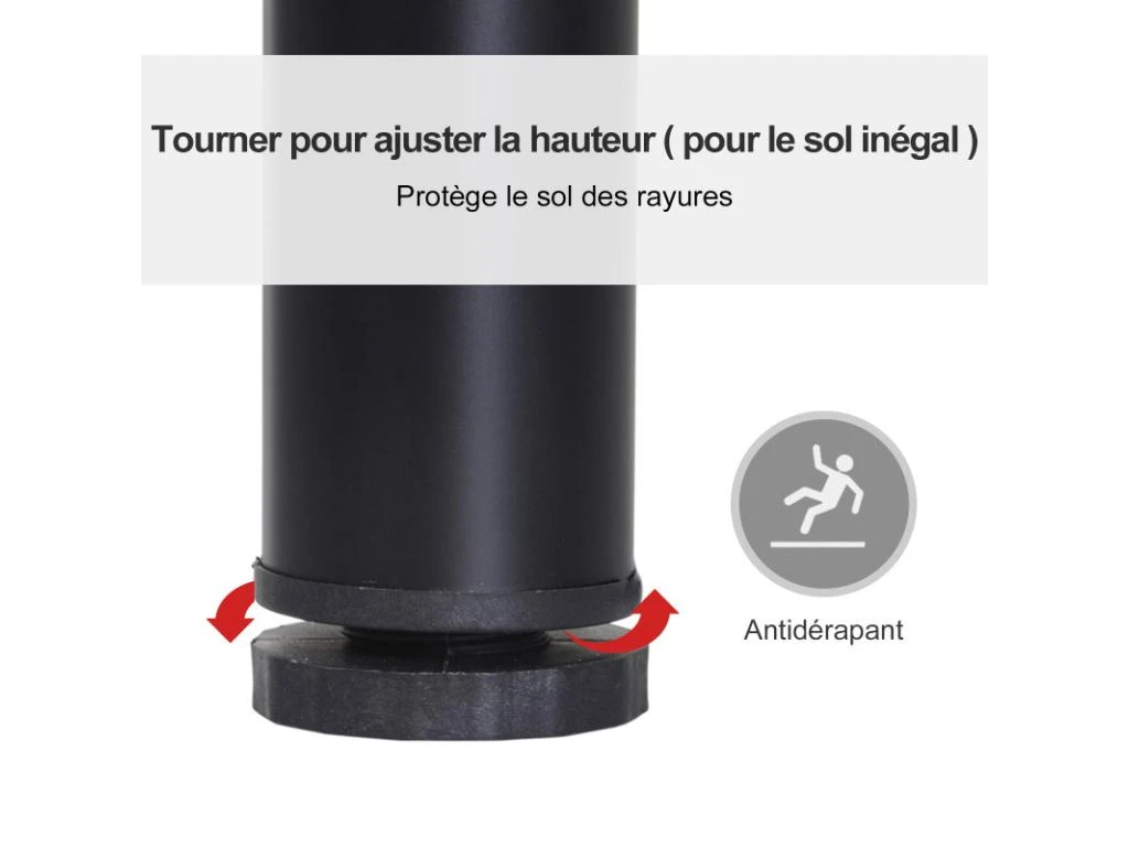 Table à Manger 4 Personnes PAULO Noire 7 Table à Manger 4 Personnes PAULO Noire – Image 5