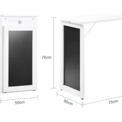 Table Pliable Murale Bureau Avec Mémo Board Table Murale Pliable Bureau Rabattable, FWT20-W -Pas Cher Mobiliora Magasin table basse 19309073