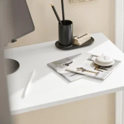 Table Murale Rabattable En Bois Table De Cuisine Table Enfant Bureau L60×P40cm Blanc, FWT21-W -Pas Cher Mobiliora Magasin table basse 19310489