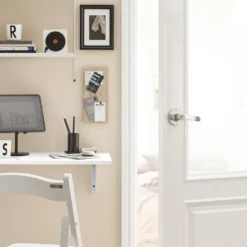 Table Murale Rabattable En Bois Table De Cuisine Table Enfant Bureau L60×P40cm Blanc, FWT21-W -Pas Cher Mobiliora Magasin table basse 19310491