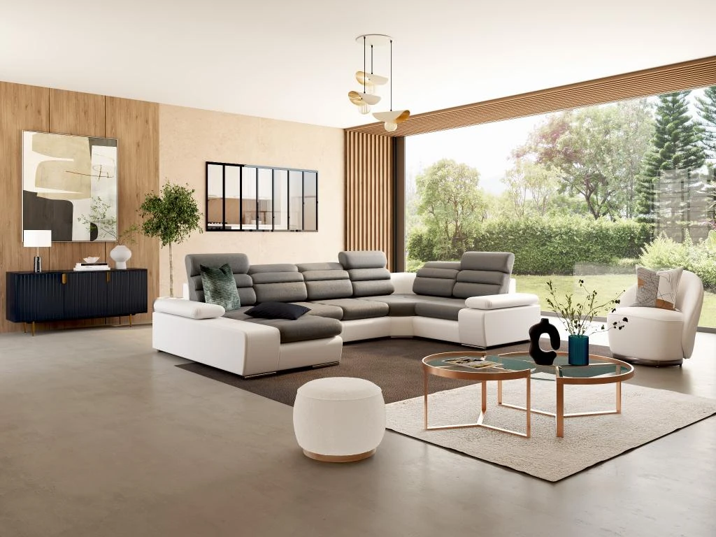 Tables Basses Gigognes En Verre Trempé Et Acier Inoxydable - Transparent Et Cuivré - BASERI 12 Tables Basses Gigognes En Verre Trempé Et Acier Inoxydable - Transparent Et Cuivré - BASERI – Image 10