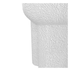 Table D'appoint Blanche Zacco En Terre Cuite D32.5 Cm -Pas Cher Mobiliora Magasin table basse 19471279