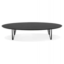 Table Basse Design "Hilona" 160cm Noir -Pas Cher Mobiliora Magasin table basse 19509617